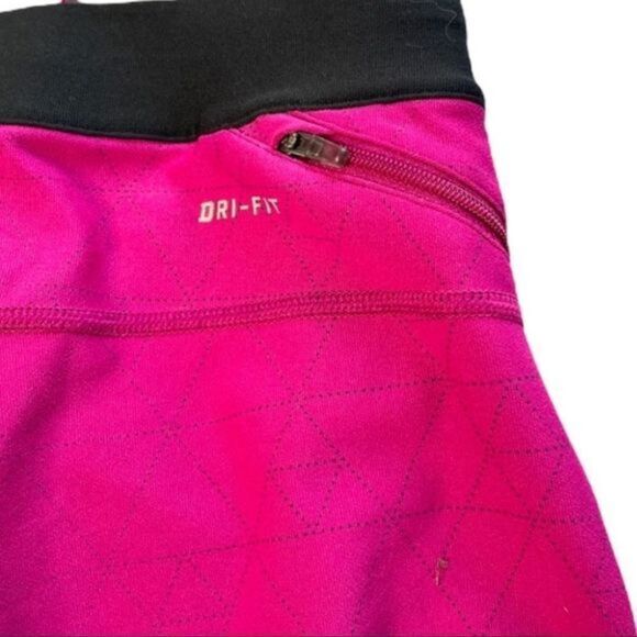 Nike Relay Dri Fit Tight Crop Legging Small Pink - Picture 6 of 7